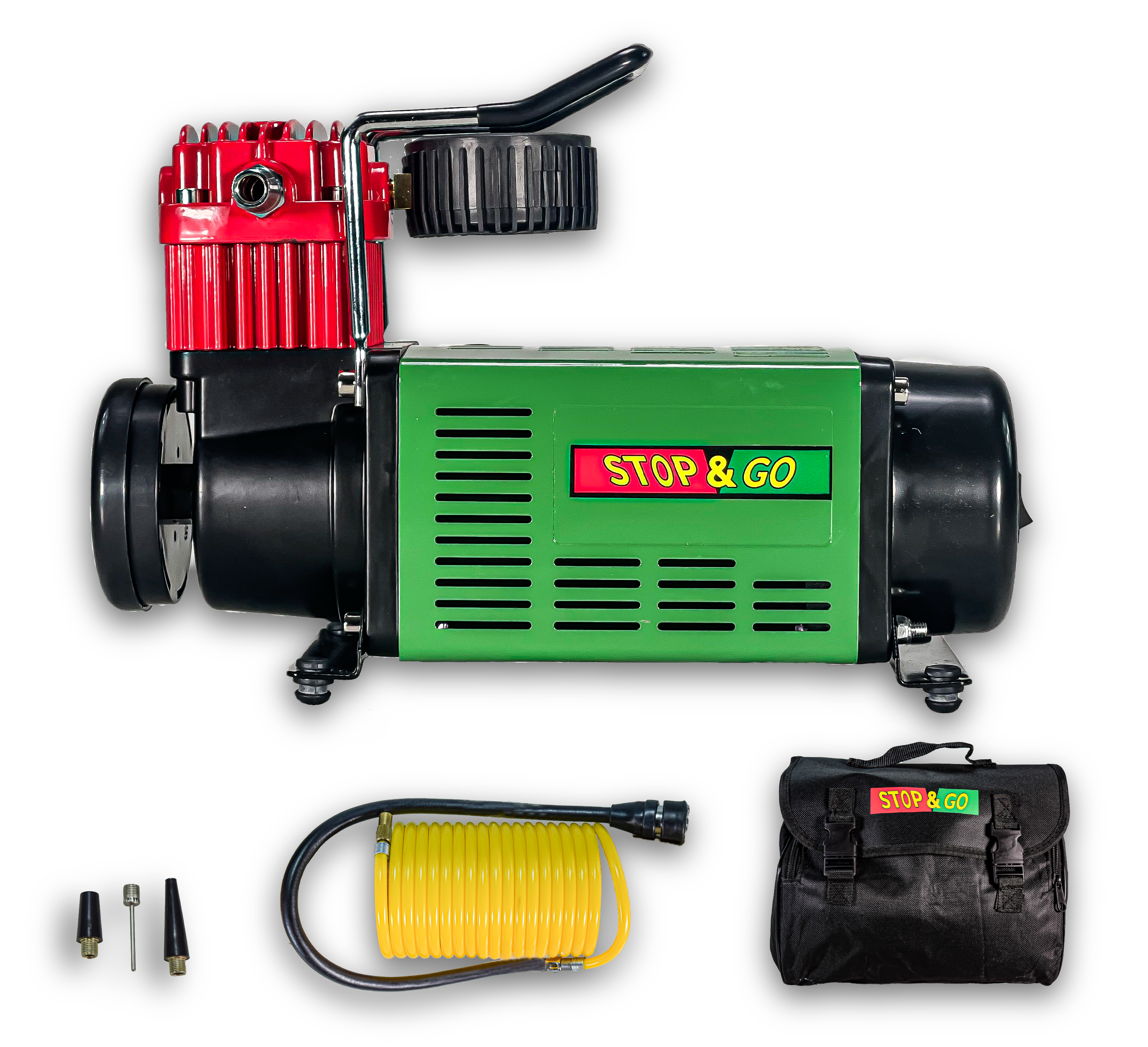 Stop & Go RCP Compact Mini-Air Compressor w/ 12V Car Adapter Built in LED  Light