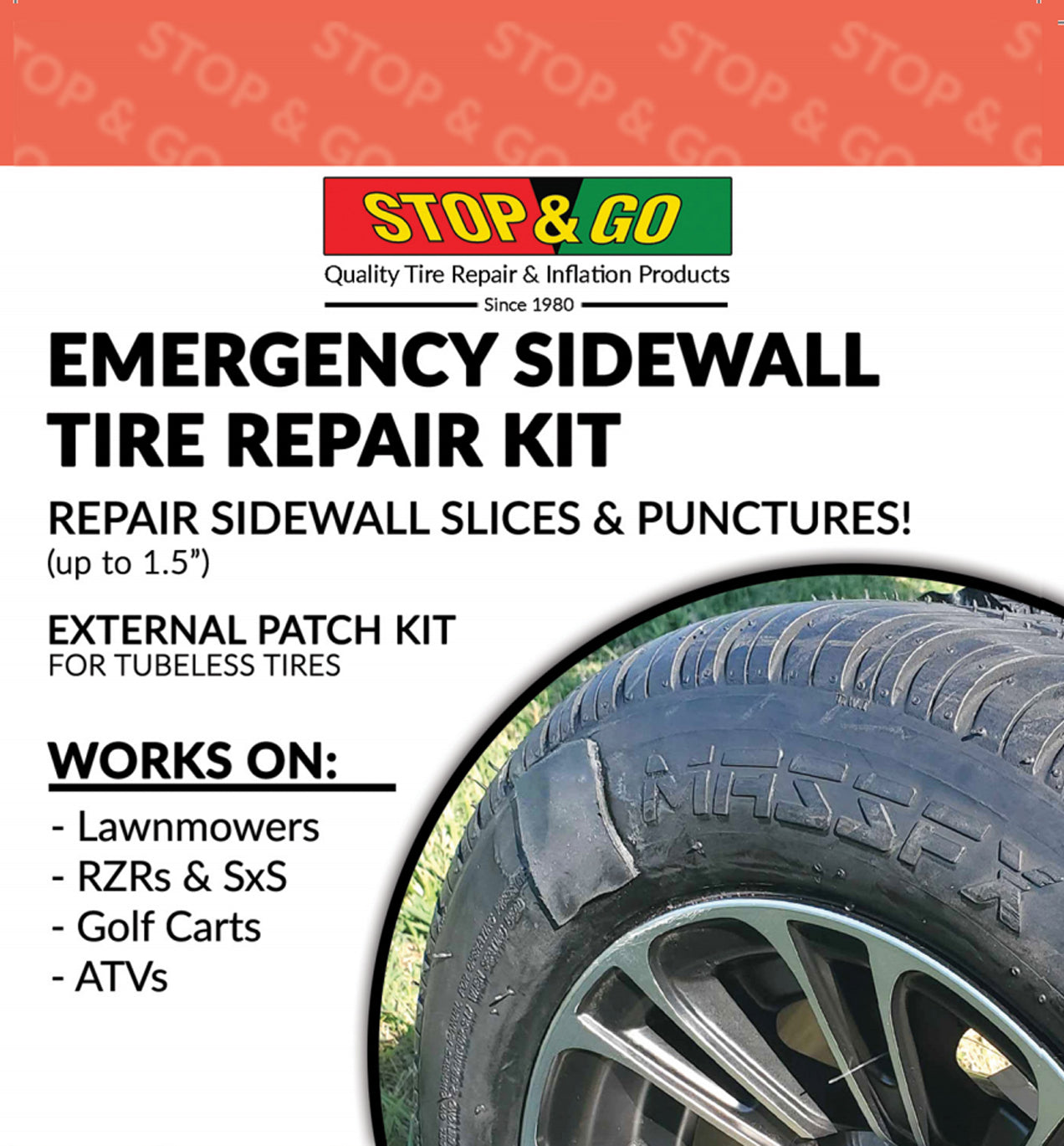 Tubeless tire puncture repair 2024 kit