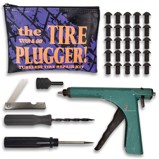 Tubeless Tire Puncture Repair Kit for Motorcycle and Cars with 15 Mushroom  Plugs
